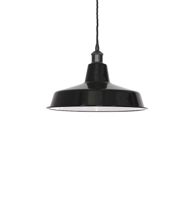Lámpara colgante campana negra industrial MD6170 - Ineslam