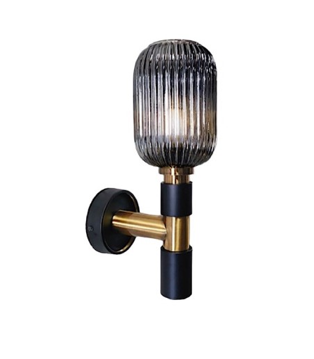 Aplique Norma 1 luz negro latón - Schuller