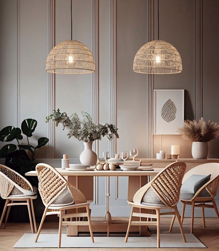 Comedor con Lámparas de techo Evens - ACB Iluminación