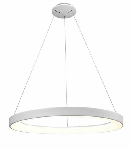 Lámpara colgante LED circular Niseko II Ø90 blanco 8645 - Mantra