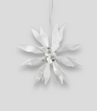 Lámpara de techo colgante LEAVES SP8 blanco de Ideal Lux 2