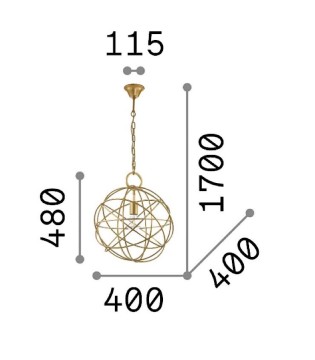 Lámpara de techo Konse SP1 - Ideal Lux 2
