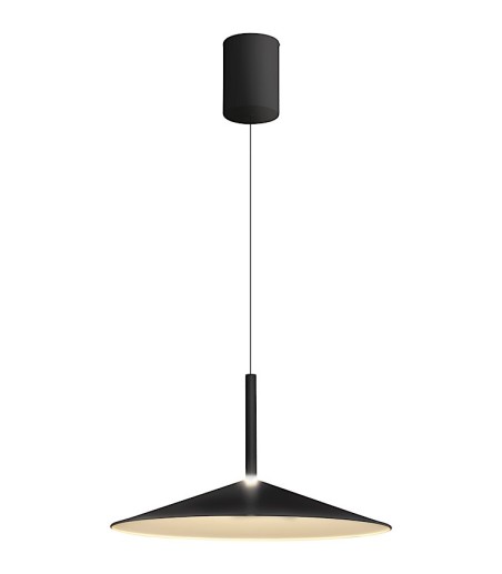 Lámpara techo LED colgante Calice negro 7891 LED 16W - Mantra