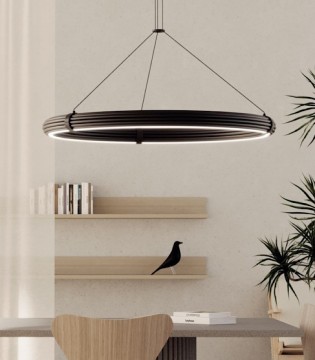 Lámpara de techo LED Elli negro C1311L - Aromas