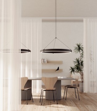 Lámpara de techo LED Elli negro C1311L - Aromas 2