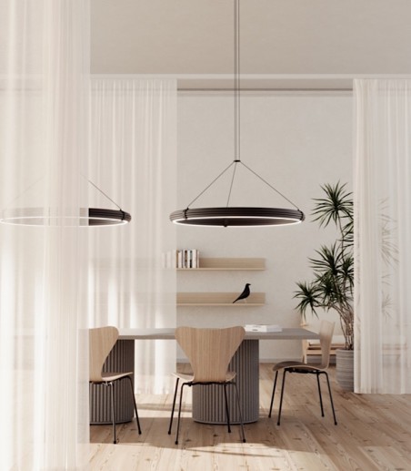 Lámpara de techo LED Elli negro C1311L - Aromas