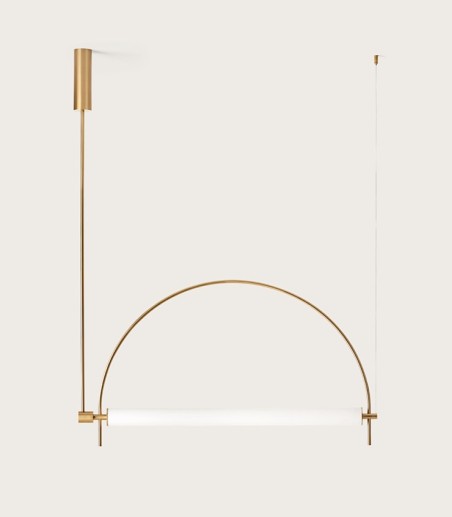 Lámpara colgante LED Arc oro C1292 - Aromas