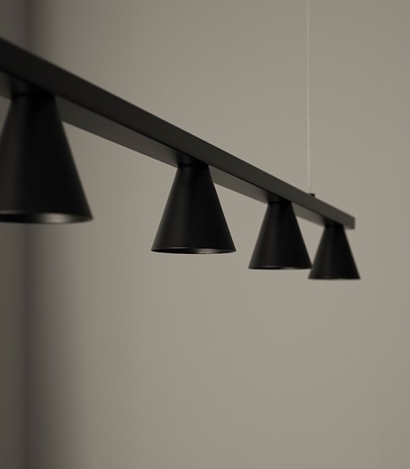 Detalle Lámpara colgante LED LYB negro C1274 - Aromas