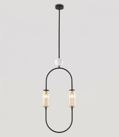 Lámpara de techo Clip negro C1265 - Aromas