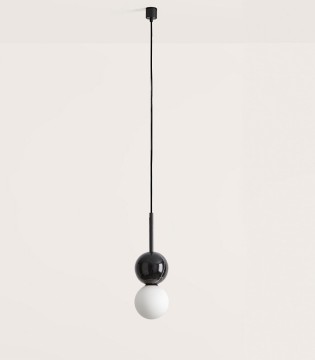 Lámpara colgante Dalt negro mármol negro C1280 - Aromas