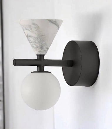 Aplique de pared Oneta negro A1299 - Aromas