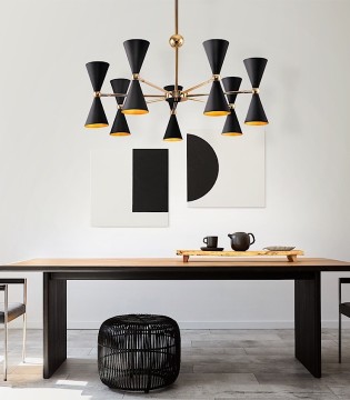 Lámpara colgante Vesper negro 14 luces - Maytoni 2