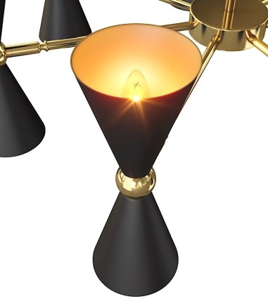 Lámpara colgante Vesper negro 14 luces - Maytoni
