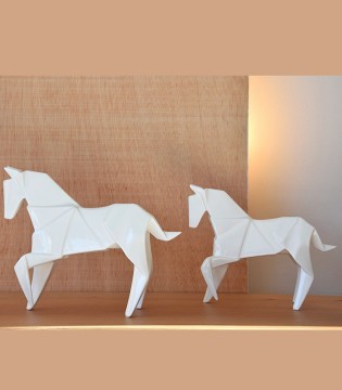 CABALLO blanco brillo...