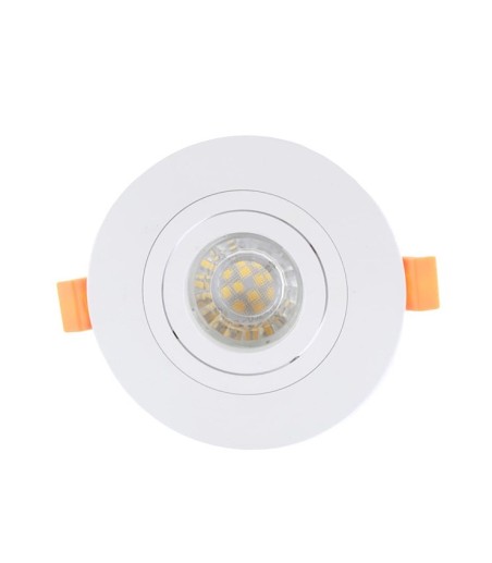 Foco Empotrable ancho GU10 para huecos grandes Helium Plus Ø110 blanco