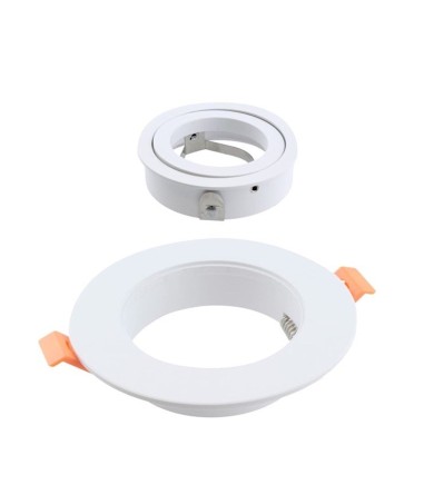 Despiece Foco Empotrable GU10 grande Helium Plus Ø110 blanco