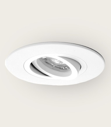 Foco empotrable de techo GU10 para huecos grandes Helium Plus Ø110 blanco