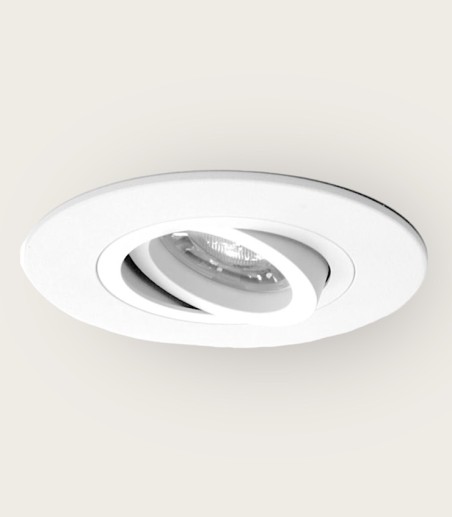 Foco empotrable de techo GU10 para huecos grandes Helium Plus Ø110 blanco