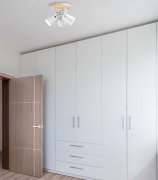 Plafón de techo Dera 3 focos E14 blanco-madera - Cristalrecord 2