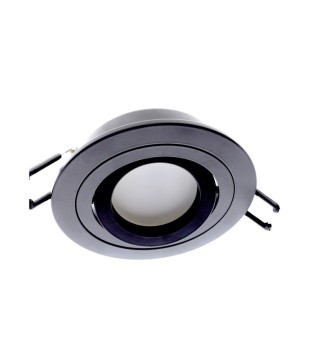 Foco empotrable GU10 Helium redondo 93mm negro