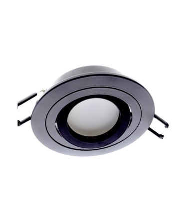Foco empotrable GU10 Helium redondo 93mm negro