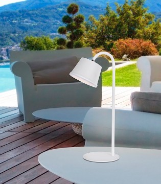 Lámpara de mesa sin cables recargable CUCO led blanco IP54 - Schuller