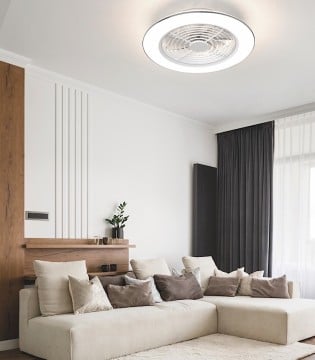 Plafón ventilador de techo ¡Comprar online! Alisio XL Mantra blanco DC con mando 2