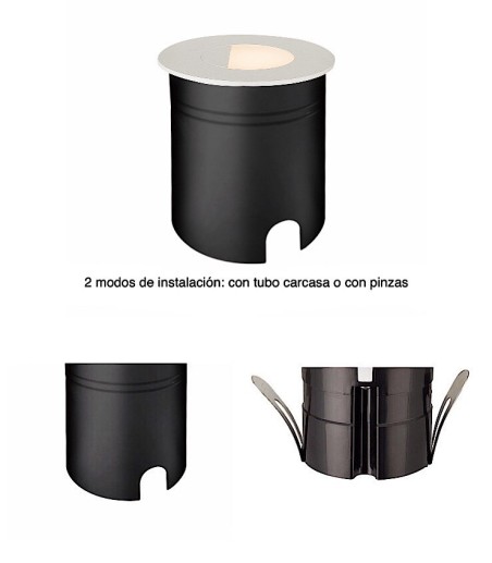Foco señalizador Aspen 3W Semi redondo IP65