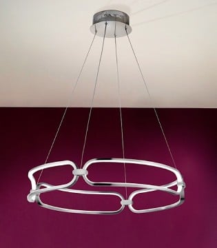 Lámpara de techo COLETTE 60cm cromo led - Schuller 786831 2