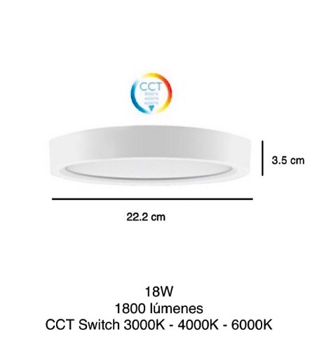 Plafón de techo LED PRO CCT - Jueric