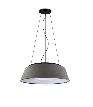 Lámpara de techo pantalla terciopelo gris oscuro MD2530-GT - Ineslam
