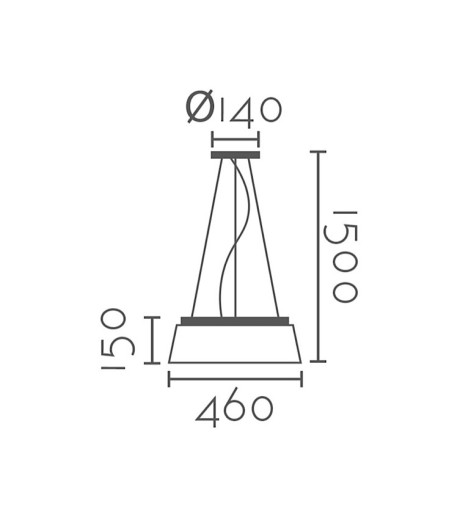 Lámpara de techo pantalla terciopelo gris oscuro MD2530-GT - Ineslam