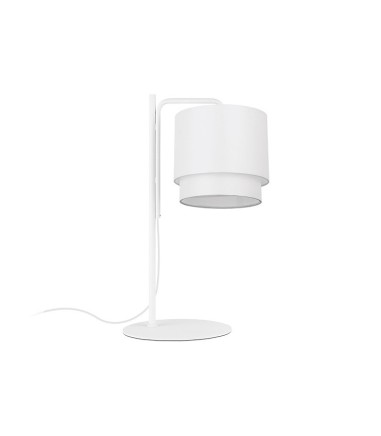 Lámpara de mesa con pantalla blanca MT4533-WH - Ineslam