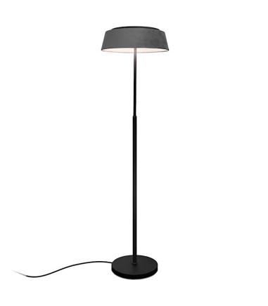 Lámpara de pie con pantalla terciopelo gris ML2535-GT - Ineslam