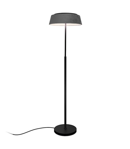 Lámpara de pie con pantalla terciopelo gris ML2535-GT - Ineslam