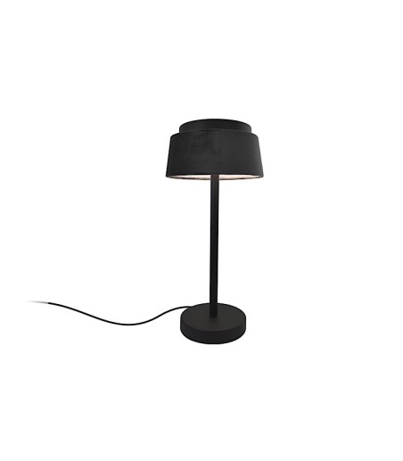 Lámpara de sobremesa pantalla terciopelo antracita MT2532-GT - Ineslam
