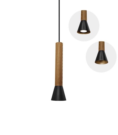 Lámpara colgante para islas de cocinas MD2452-BK negro - Ineslam