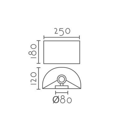 Aplique de pared Liso MB6304 - Ineslam