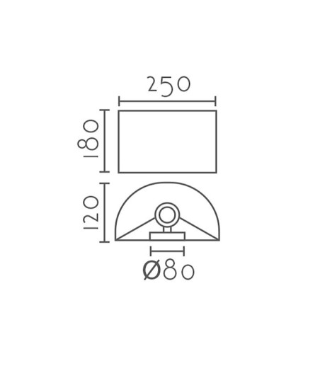 Aplique de pared Liso MB6304 - Ineslam