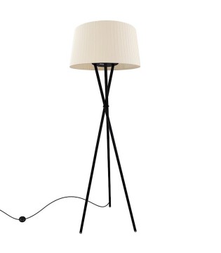 Lámpara de pie blanca con pantalla beige ML2117-WH -Ineslam