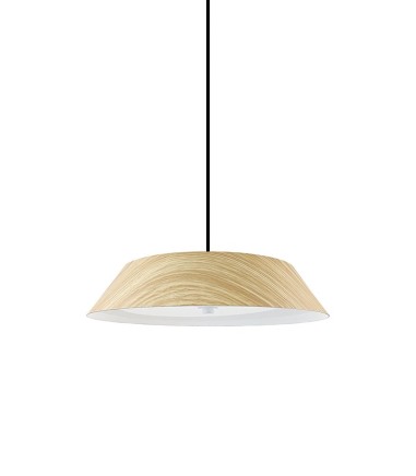 Lámpara colgante de techo LED madera MD2458-NAT - Ineslam