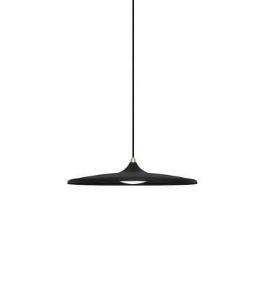 Lámpara de techo campana fina metal MD2692-BK negro - Ineslam