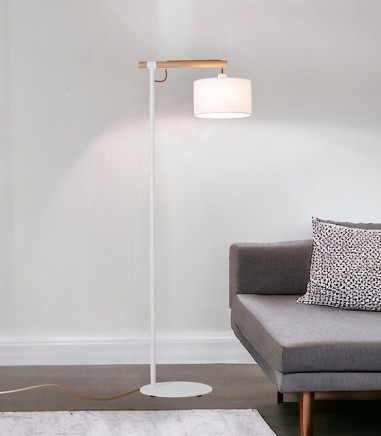 Lámpara de pie madera nórdica ML2117-WH