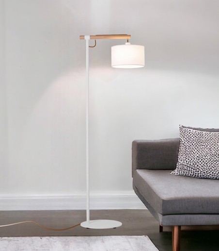 Lámpara de pie madera nórdica ML2117-WH