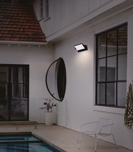 Aplique de exterior con mucha luz orientable Cooper 20W negro 8471 - Mantra
