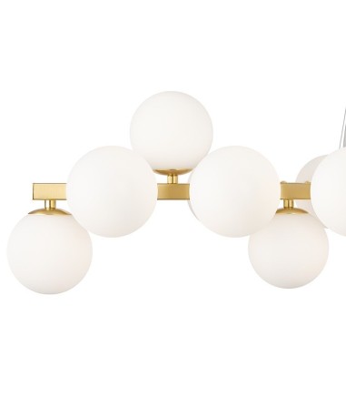 Detalle de Lámpara de techo lineal Dallas oro 25 luces - Maytoni