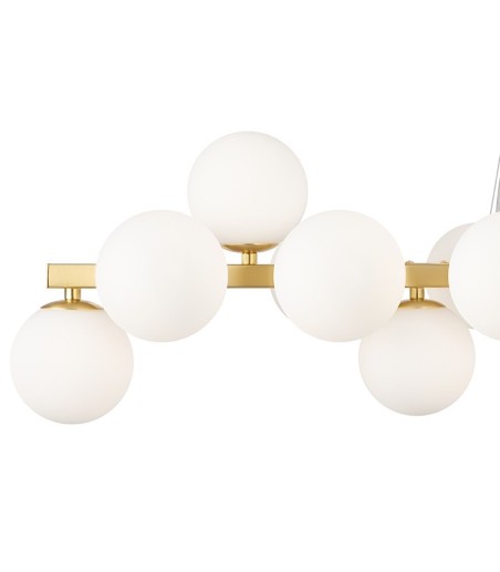 Detalle de Lámpara de techo lineal Dallas oro 25 luces - Maytoni