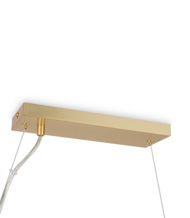 Detalle de Lámpara de techo lineal Dallas oro 25 luces - Maytoni