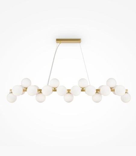 Lámpara de techo lineal Dallas oro 25 luces - Maytoni