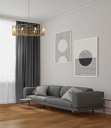 Lámpara colgante Bowi 8 luces Ø87.5 cm - Maytoni